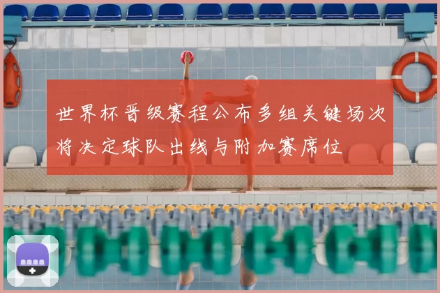 世界杯晋级赛程公布多组关键场次将决定球队出线与附加赛席位